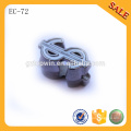 EC72 Metal cord lock for bag to adjuster / adjustable colored metal strap stopper